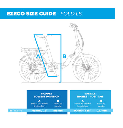 Ezego Fold LS Folding Electric Bike 250W