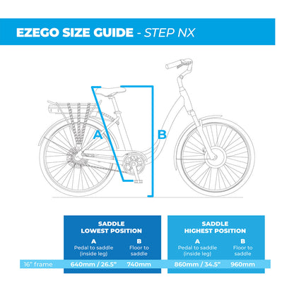 Ezego Step NX 26 Step Through Electric Bike 250W