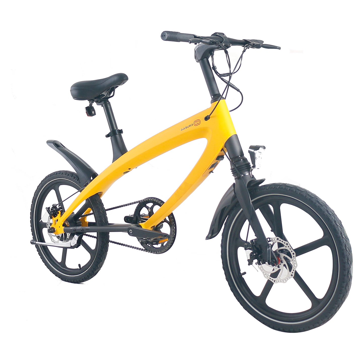 Cruzaa Solarbeam Yellow E-Bike with built-in Bluetooth & Speakers