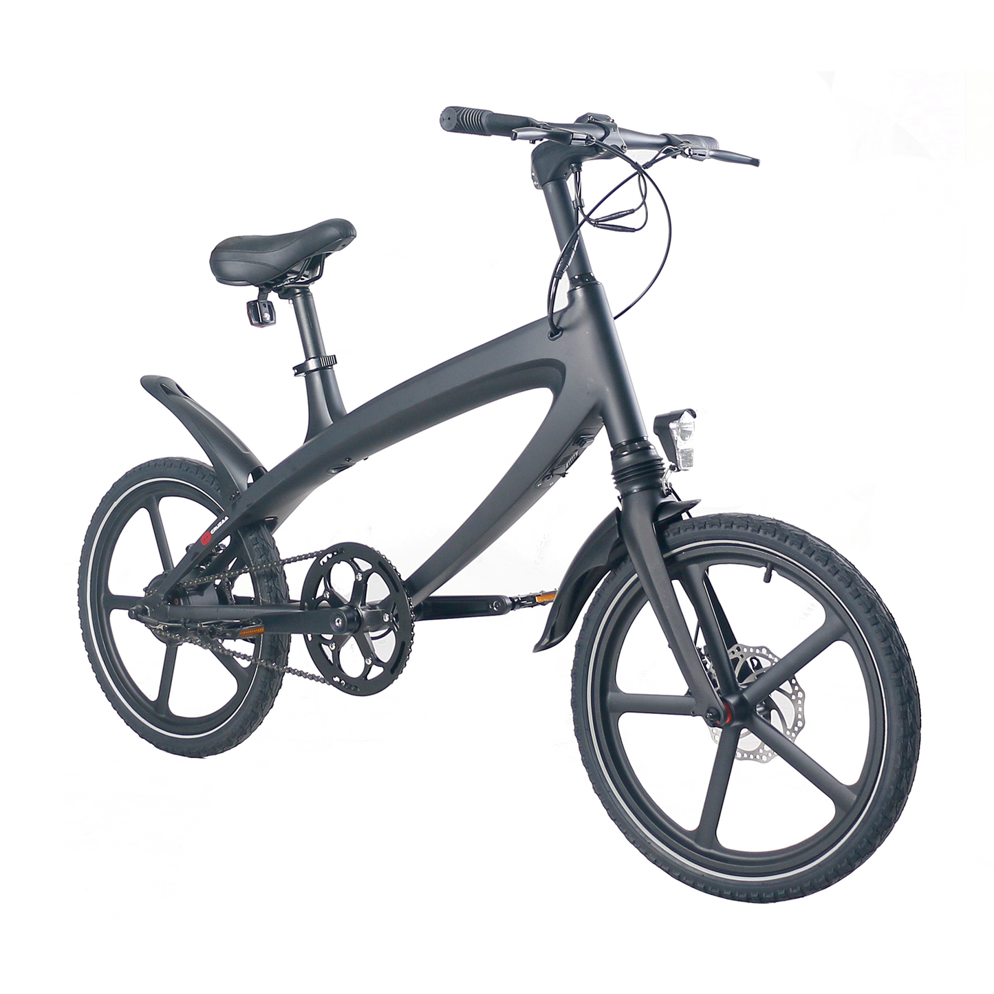 Cruzaa Carbon Black E-Bike with Bluetooth & Speakers