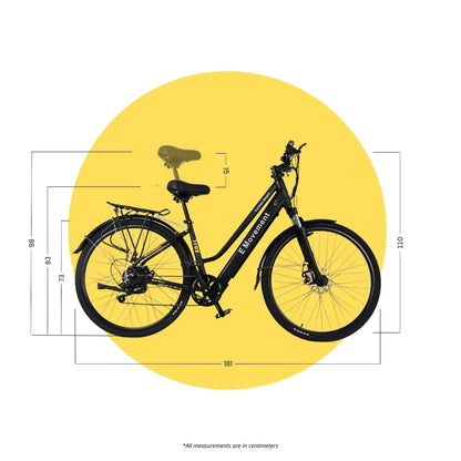 E Movement Troy Pro Step Through Electric Bike 205W